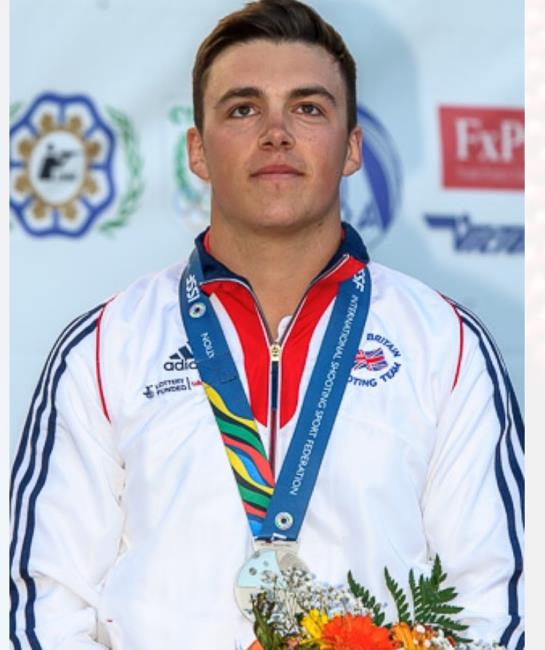 Medal winner Ben Llewellin
